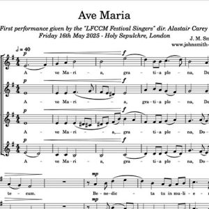 Ave Maria J.M.Smith, Opus 10.