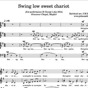 Swing Low Sweet Chariot SATB J.M.Smith b.1947